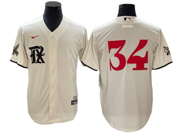 Texas Rangers #34 Nolan Ryan City Connect Limited Jersey