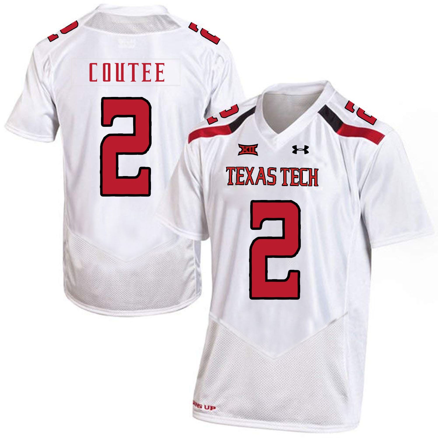 Texas Tech #2 Keke Coutee NCAA College Football Jersey White