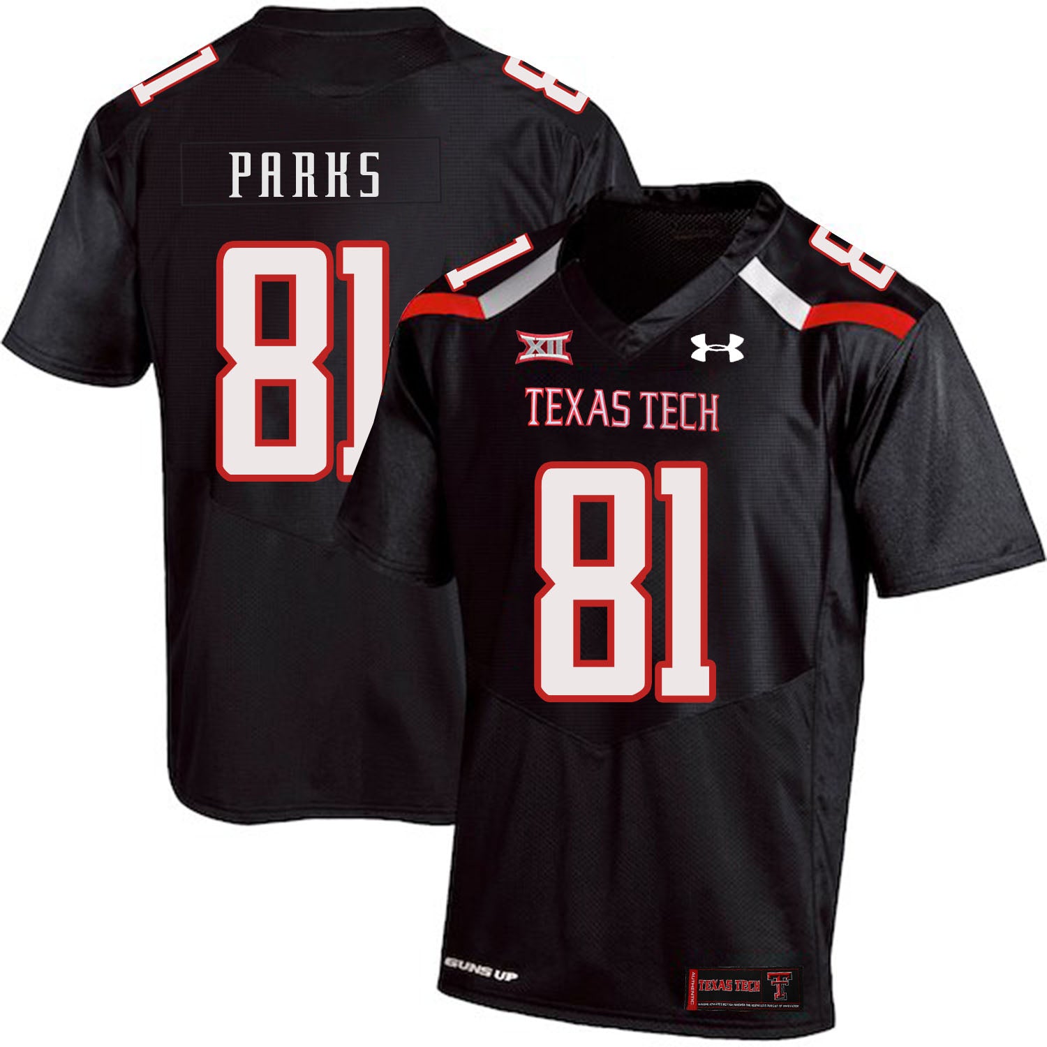 Texas Tech #81 Dave Parks NCAA College Football Jersey Black