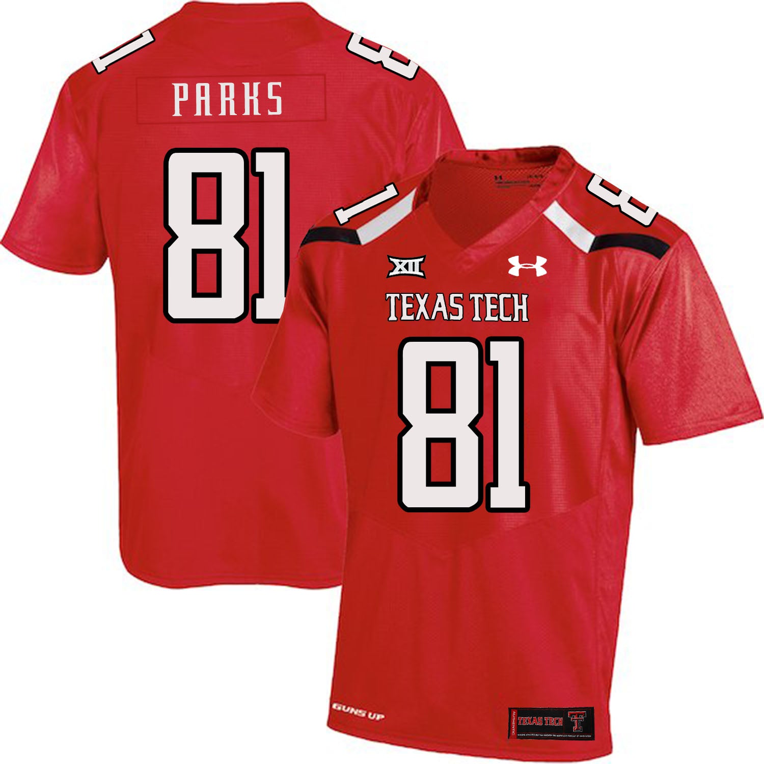 Texas Tech #81 Dave Parks NCAA College Football Jersey Red