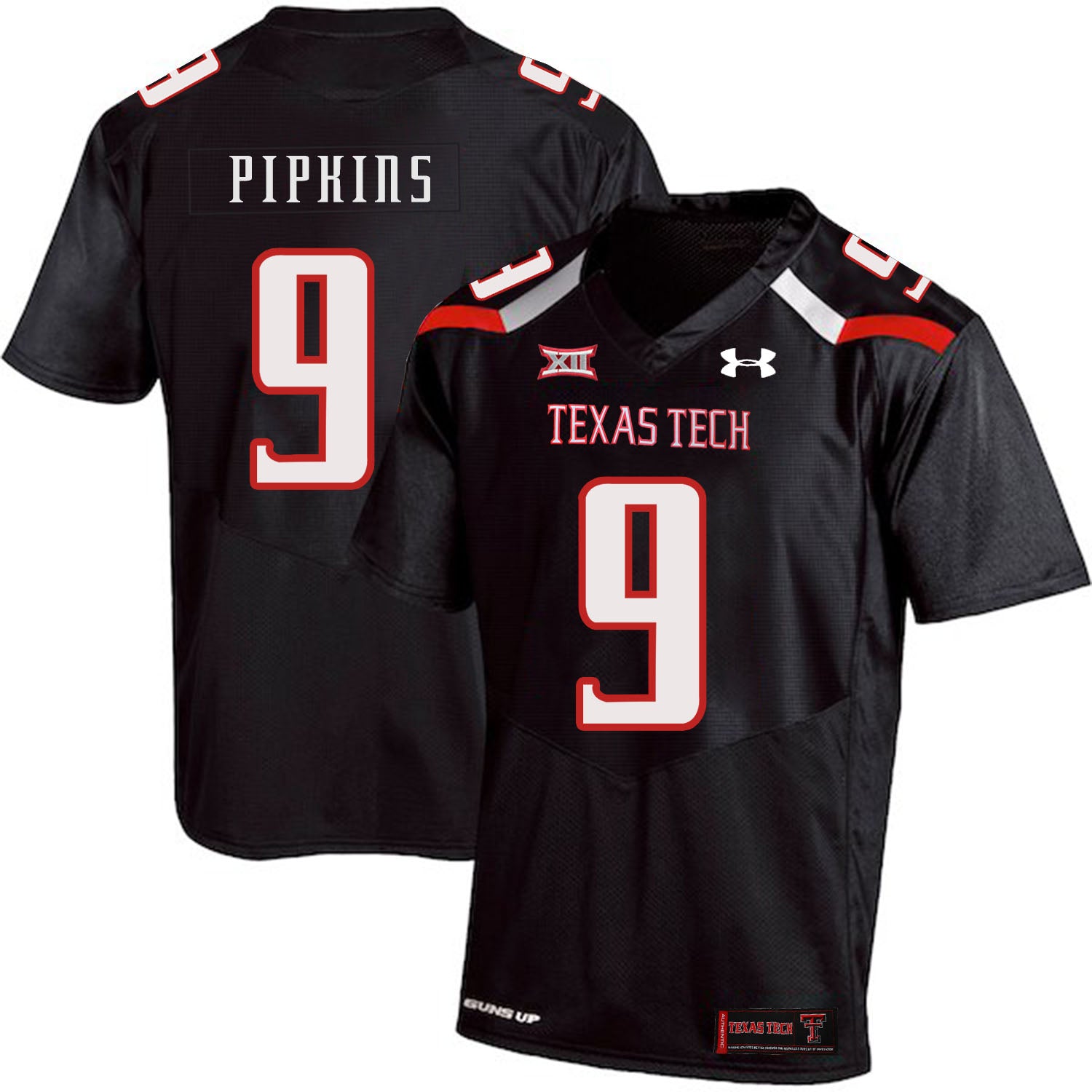 Texas Tech #9 Burning Jackson NCAA College Football Jersey White