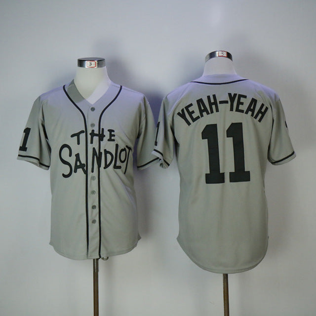 The Sandlot #11 Alan Yeah-Yeah McClennan Movie Baseball Jersey Gray