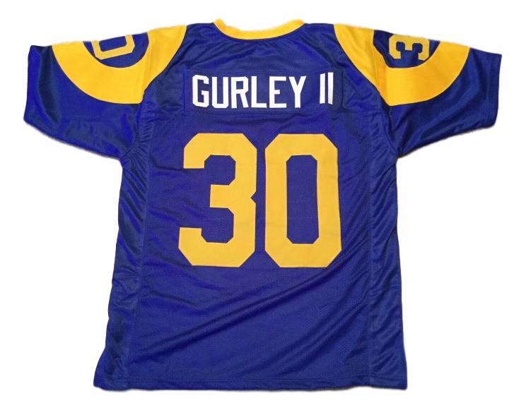 Todd Gurley CUSTOM STITCHED Unsigned Football Jersey Blue