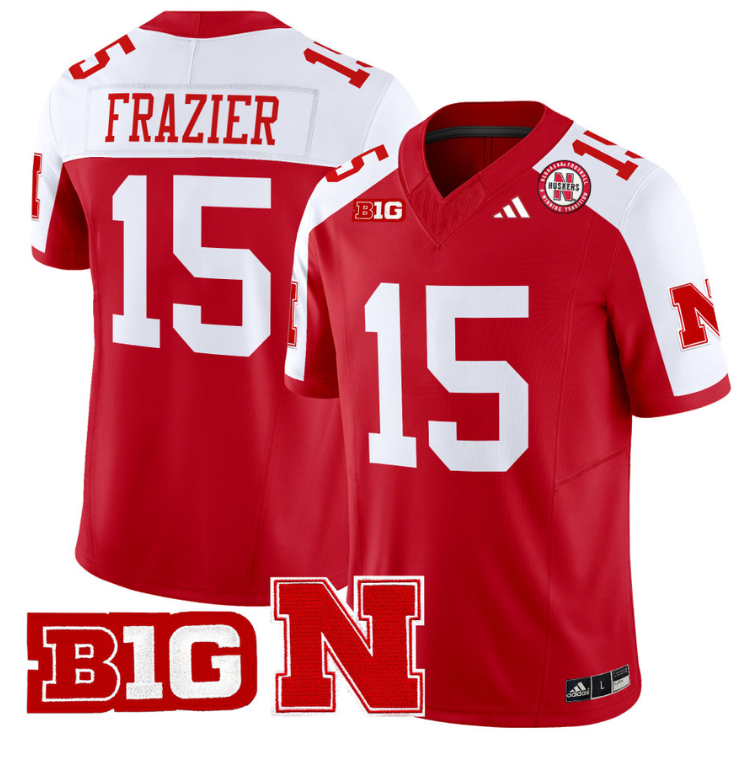 Tommie Frazier Jersey #15 Nebraska Cornhuskers Vapor Limited Football White