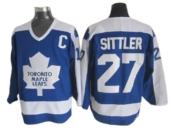 Toronto Maple Leafs #27 Darryl Sittler 1978 Vintage CCM Jersey - Blue
