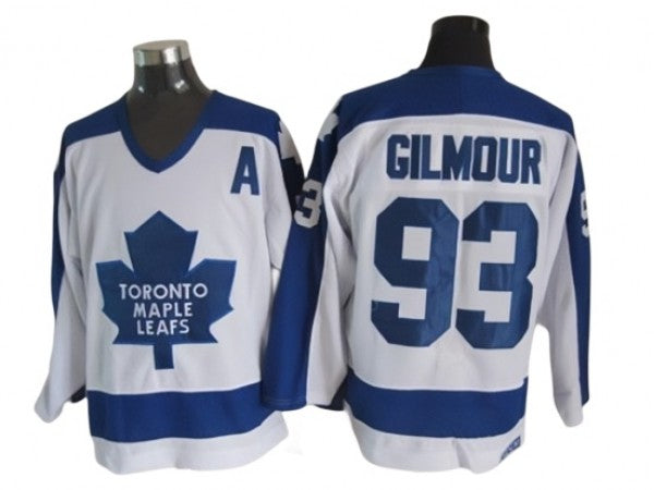 Toronto Maple Leafs #93 Doug Gilmour 1978 Vintage CCM Jersey - White