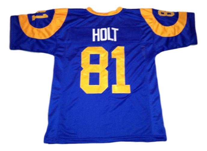 Torry Holt CUSTOM STITCHED Unsigned Football Jersey Blue