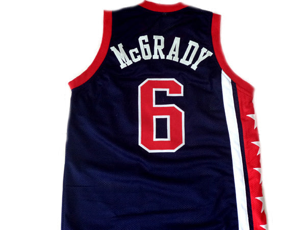 Tracy McGrady Jersey #6 Team USA New Basketball Navy Blue