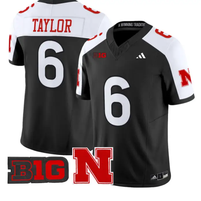 Trae Taylor Jersey #6 Nebraska Cornhuskers 2026 Vapor Limited Stitched