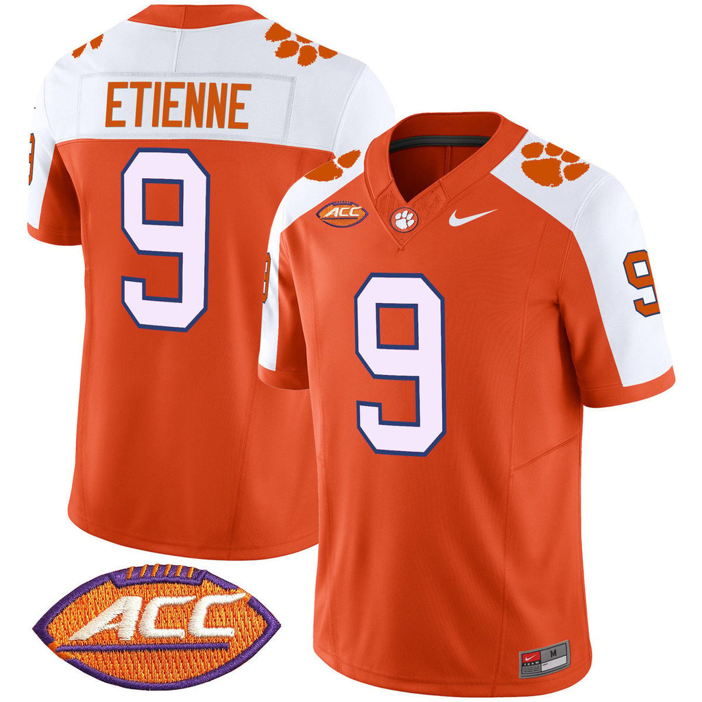 Travis Etienne Jersey #9 Clemson Tigers 2025 Vapor Limited Stitched Orange Alter