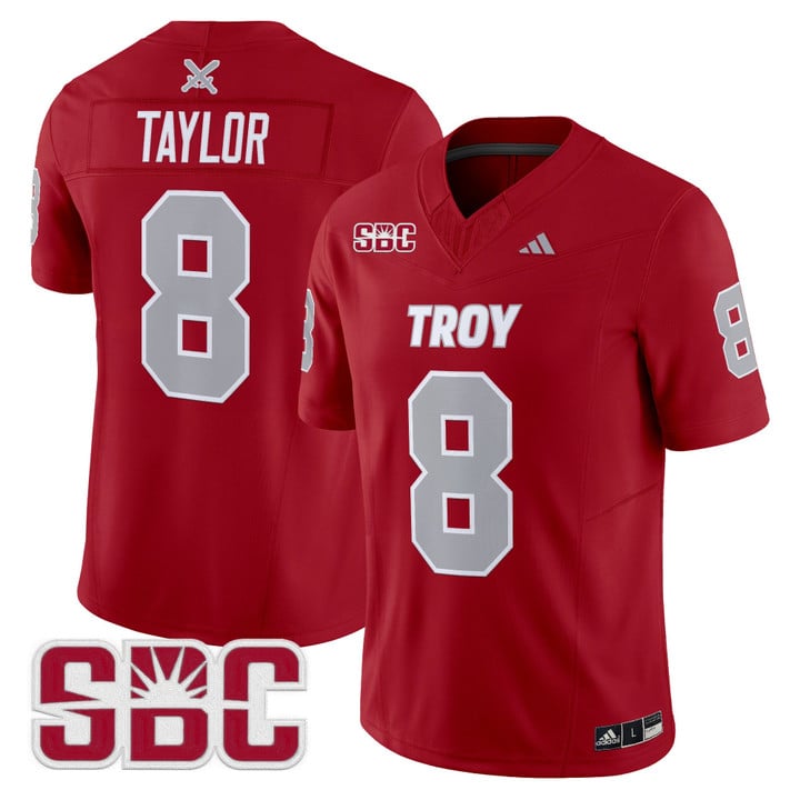 Tray Taylor Jersey #8 Troy Trojans 2025 Vapor Limited Stitched