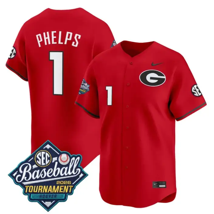Tre Phelps Jersey #1 Georgia Bulldogs Softball Sec Tournament 2026