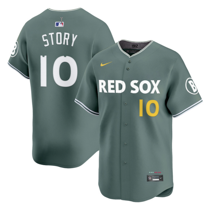 Trevor Story Jersey #10 Boston Red Sox 2025 City Connect Vapor Premier Limited V2 All Stitched