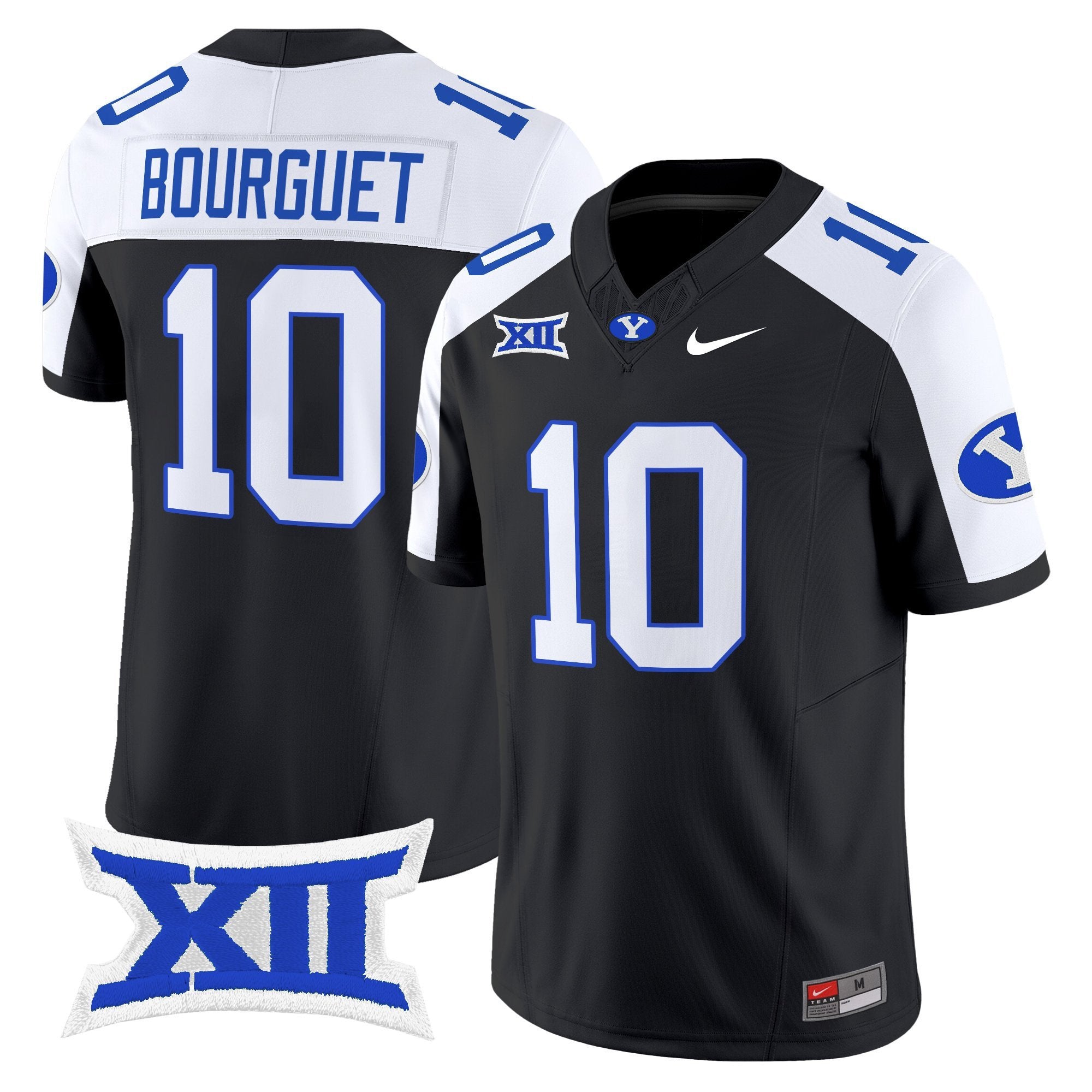 Treyson Bourguet Jersey #10 BYU Cougars 2025  Limited Stitched Black Alternate