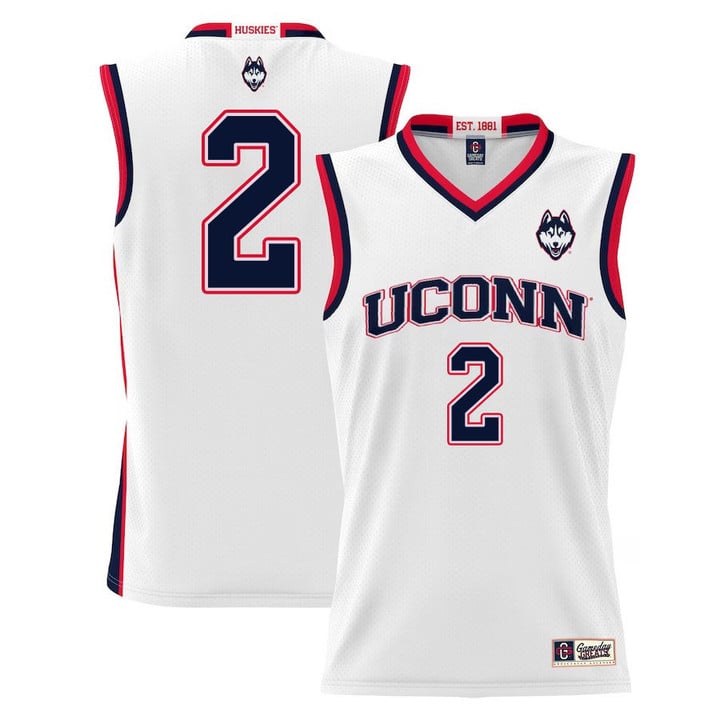 Tristen Newton Jersey UConn Huskies College Basketball White #2