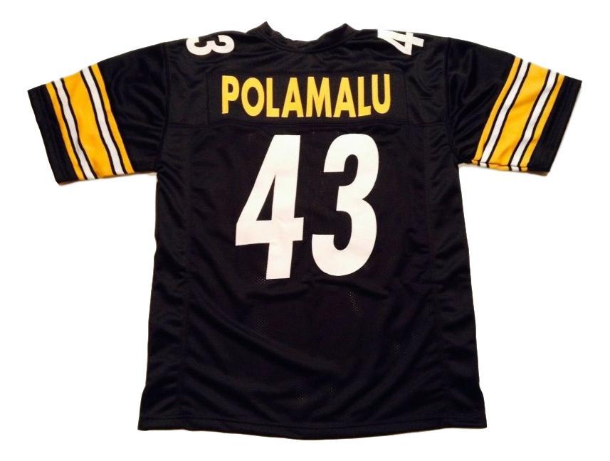 Troy Polamalu CUSTOM STITCHED Unsigned Football Jersey Black
