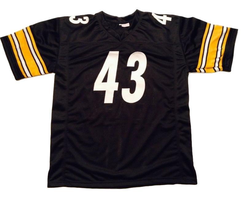 Troy Polamalu CUSTOM STITCHED Unsigned Football Jersey Black