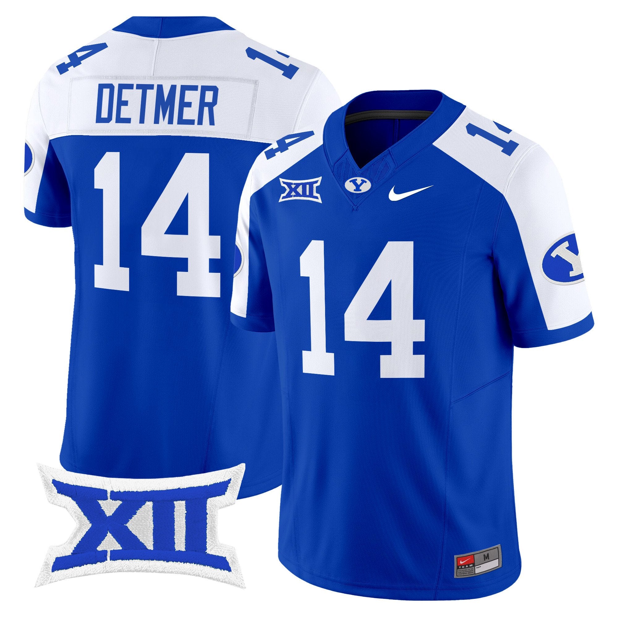 Ty Detmer Jersey #14 BYU Cougars 2025 Vapor Limited Stitched Royal Alternate