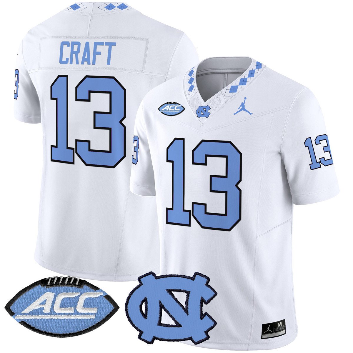Tylee Craft Jersey #13 North Carolina Tar Heels 2025 Limited Stitched White