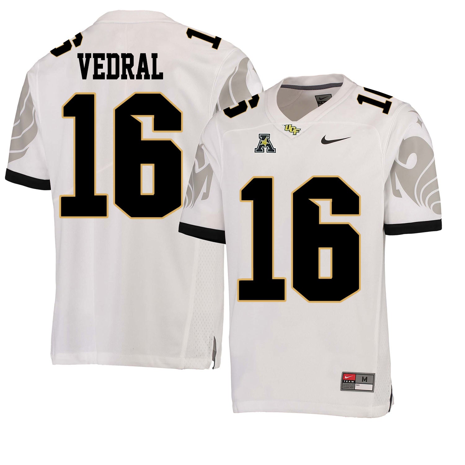 UCF Knights #16 Noah Vedral NCAA College Football Jersey White