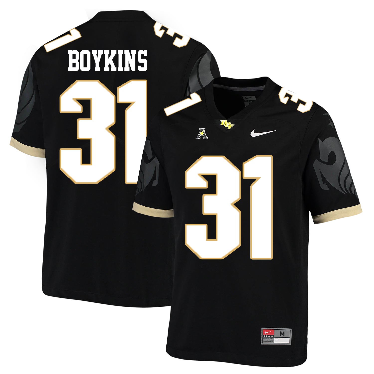UCF Knights #31 Jeremy Boykins NCAA College Football Jersey Black