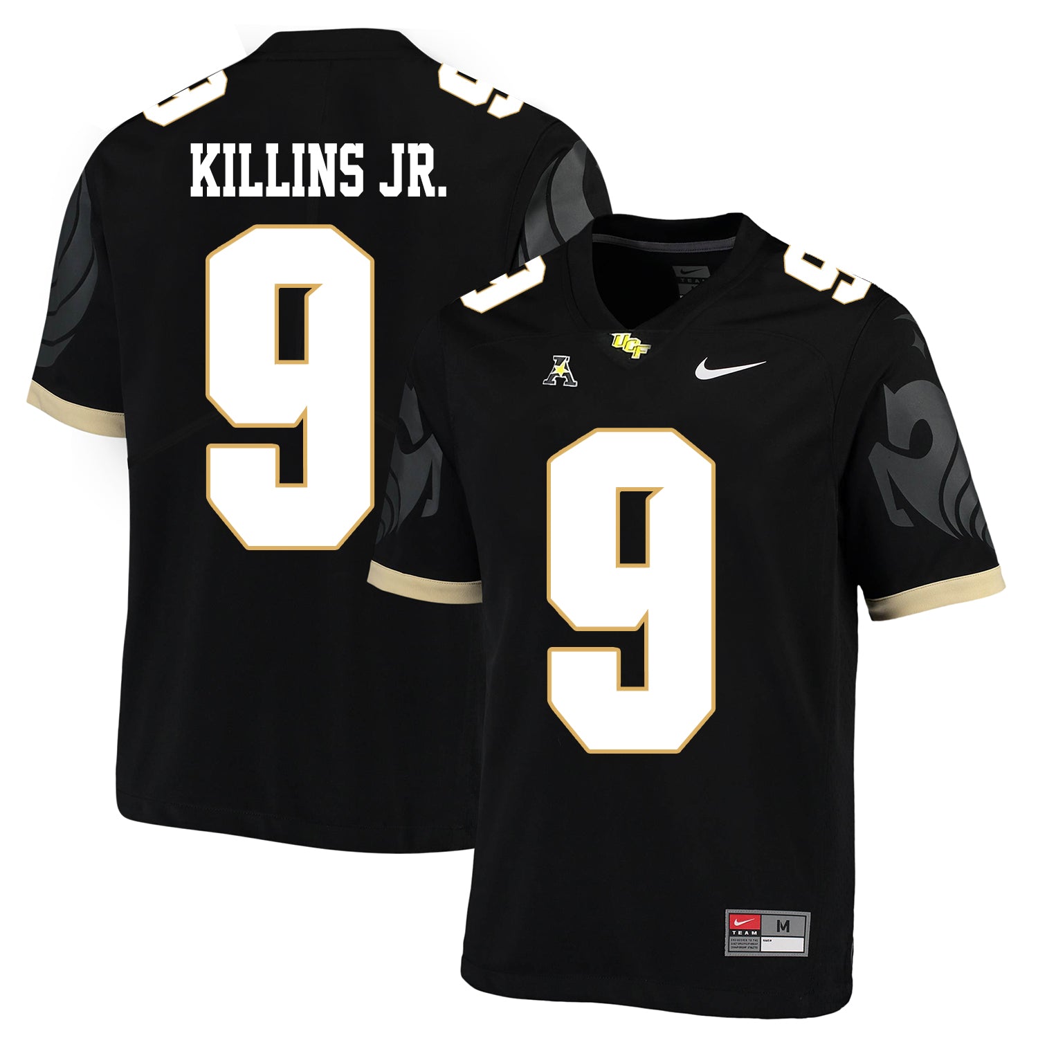 UCF Knights #9 Adrian Killins Jr. NCAA College Football Jersey Black