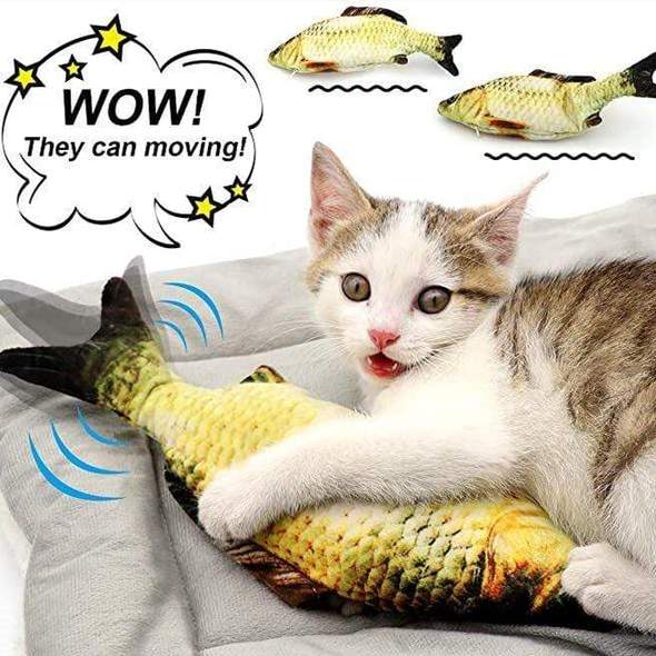 USB Rechargeable Self Moving Fish Cat Toy
