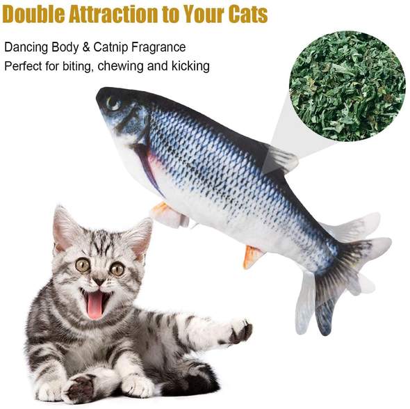 USB Rechargeable Self Moving Fish Cat Toy