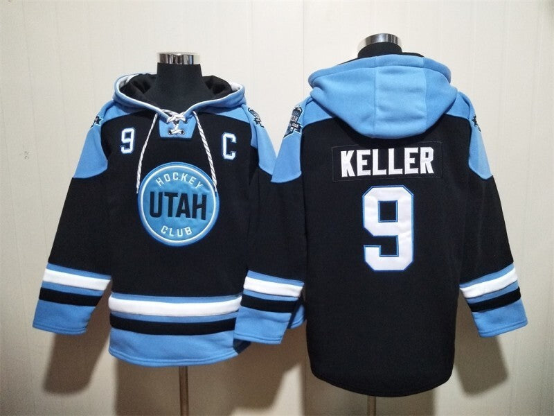 Utah Mammoth #9 Clayton Keller Pullover Hoodie