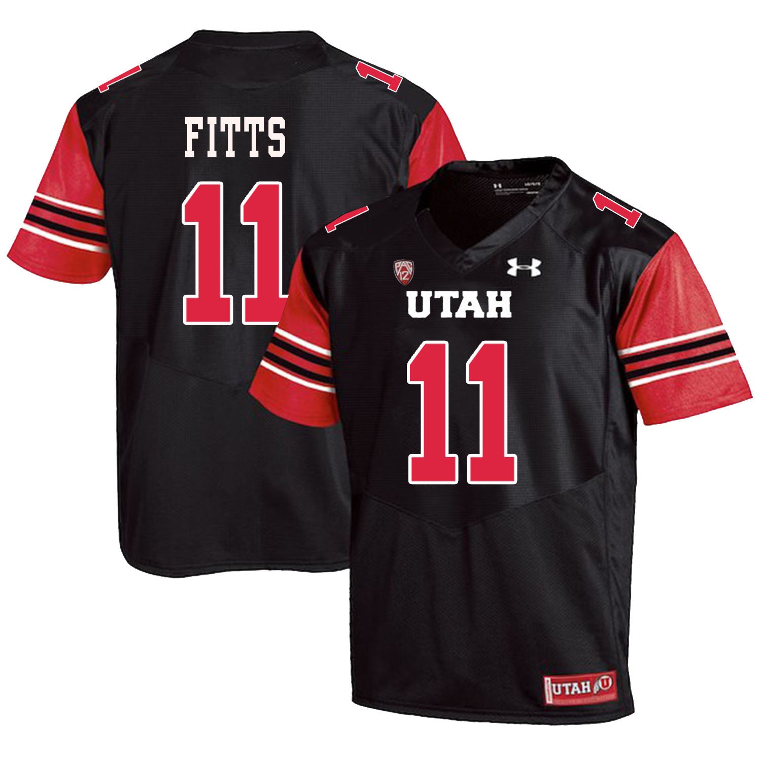 Utah Utes #11 Kylie Fitts NCAA College Football Jersey Black
