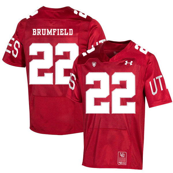 Utah Utes #22 Devin Brumfield NCAA College Football Jersey Red