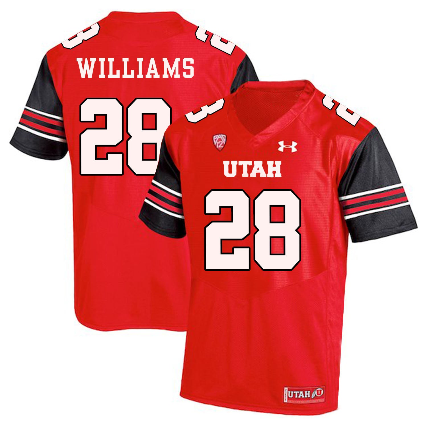 Utah Utes #28 Joe Williams NCAA College Football Jersey
