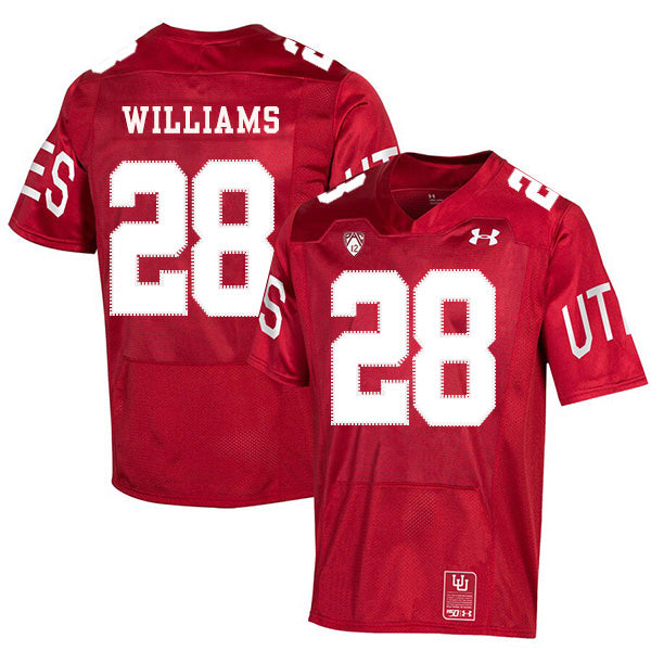 Utah Utes #28 Joe Williams NCAA College Football Jersey Red