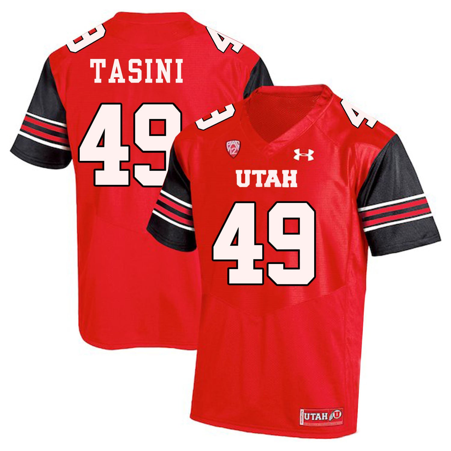 Utah Utes #49 Pasoni Tasini NCAA College Football Jersey