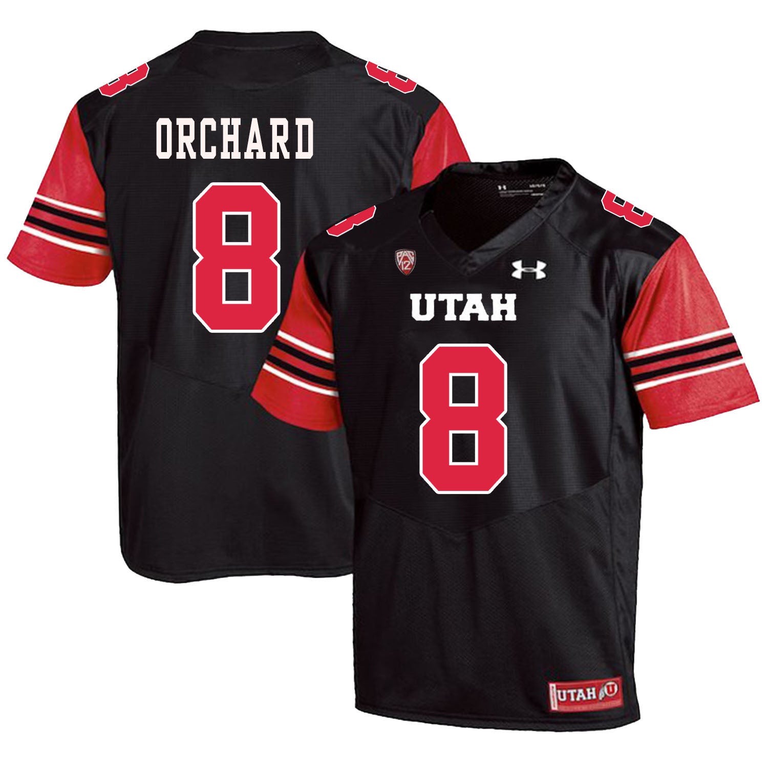 Utah Utes #8 Nate Orchard NCAA College Football Jersey Black