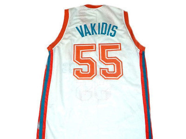 Vakidis Jersey #55 Flint Tropics Semi Pro Movie Basketball White