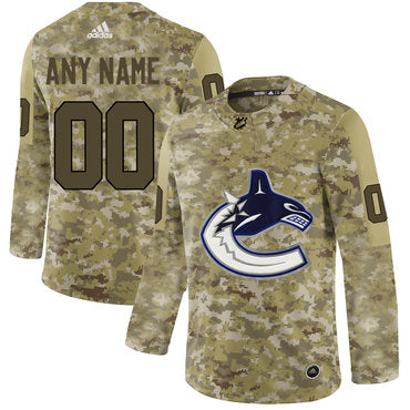 Vancouver Canucks Camo Customized Jersey