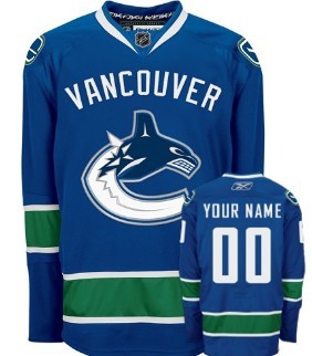 Vancouver Canucks Customized Blue Jersey