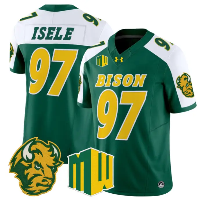Victor Isele Jersey #97 North Dakota State Bison 2026 Vapor Stitched