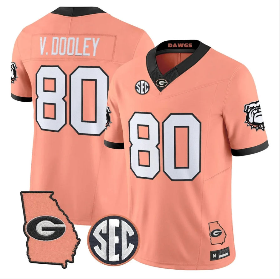 Vince Dooley Jersey #80 Georgia Bulldogs 2026 The Big Peach Stitched
