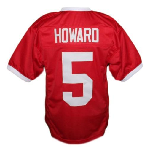 Vince Howard #5 East Dillon Lions Football Jersey Red
