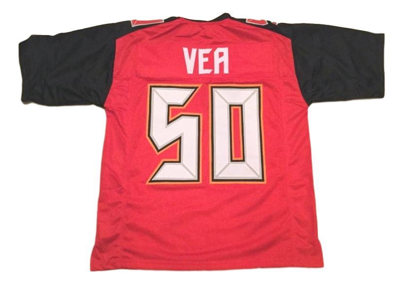 Vita Vea CUSTOM STITCHED Unsigned Football Jersey Red