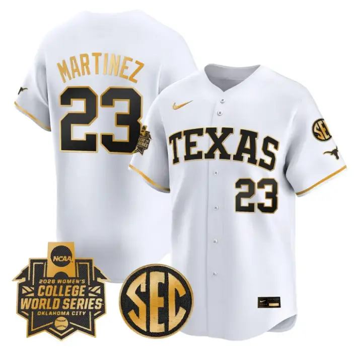 Viviana Martinez Jersey #23 Texas Softball 2026 World Series Stitched