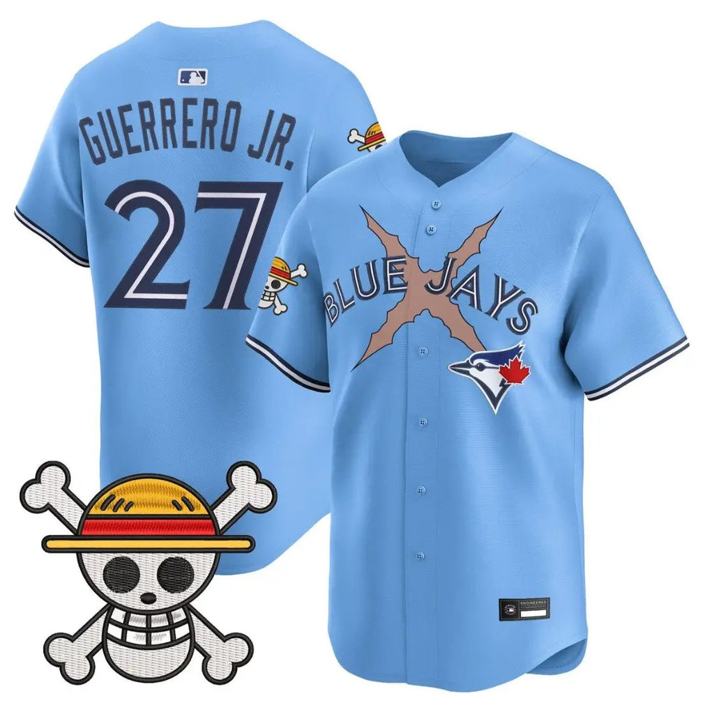 Vladimir Guerrero Jr Jersey #27 Blue Jays One Piece Premier Stitched