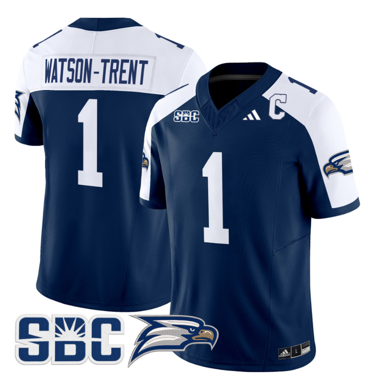 Watson-Trent Jersey #1 Georgia Southern Eagles 2024 Stitched Blue Alternate