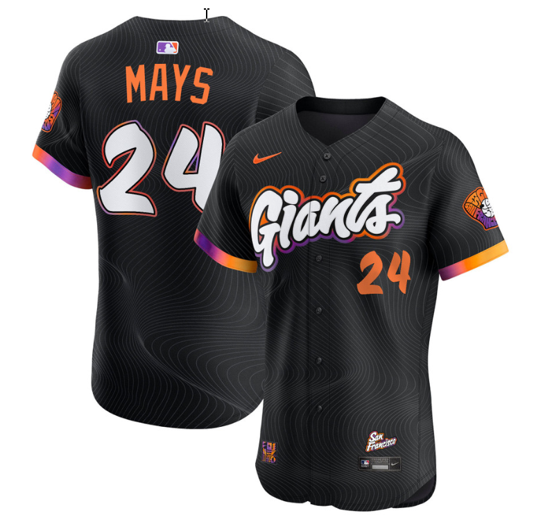 Willie Mays Jersey #24 San Francisco Giants 2025 City Connect Vapor Premier Elite Stitched