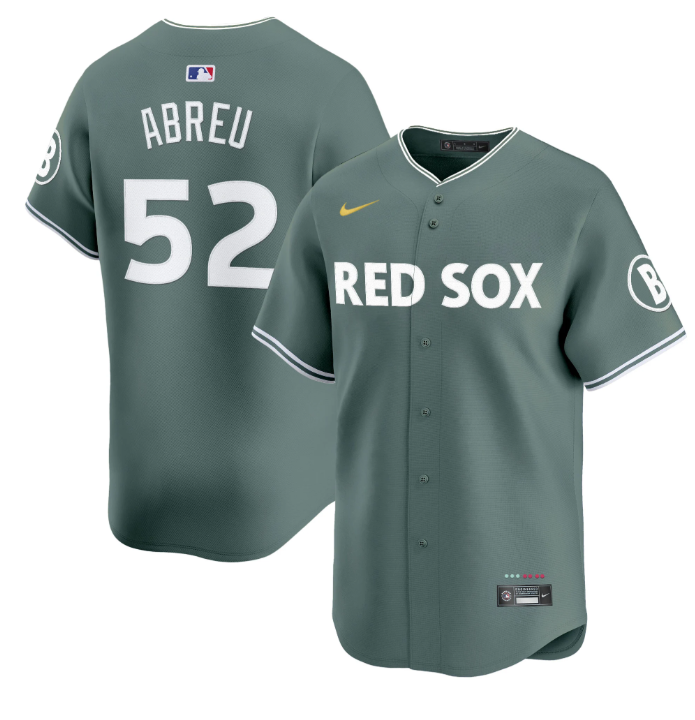 Wilyer Abreu Jersey #52 Boston Red Sox 2025 City Connect Vapor Premier Limited Stitched Green