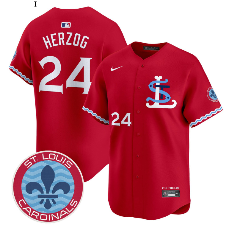 Whitey Herzog Jersey #24 St. Louis Cardinals City Connect Vapor Premier Limited Stitched