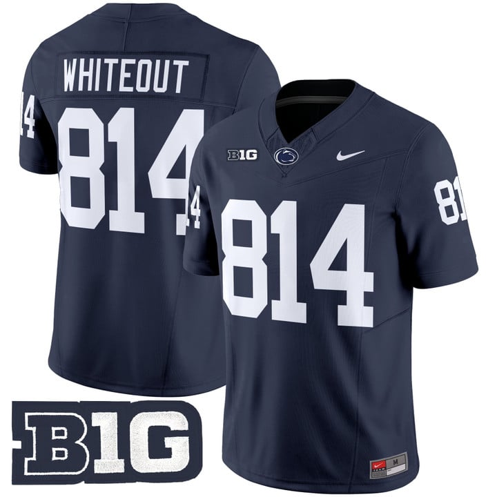WHITEOUT Jersey #814 Penn State Vapor Limited 2025 Stitched Navy