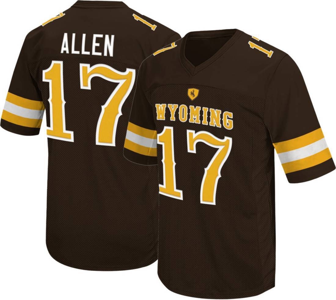 Wyoming Cowboys Josh Allen #17 Football College Brown NCAA Game Jersey